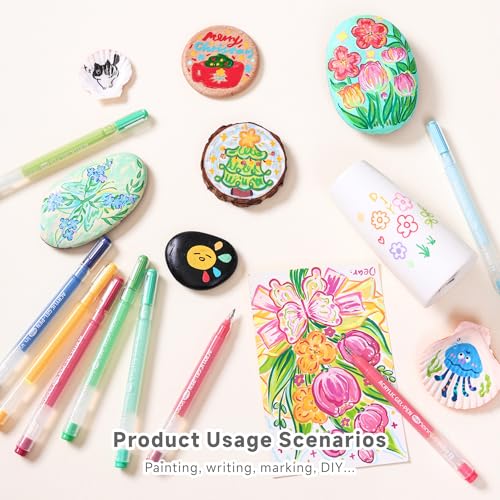 1.0mm Fine Pointed Acrylic Gel Pen Set, 90 Color Optional