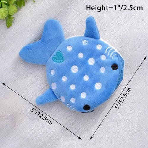 4PCS Whale Shark Coin Purse, Cute, Practical, Kawaii Coin Pouch for Women