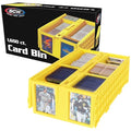 BCW Collectible Card Bin - Holds up to 1600 Cards - Yellow | Large Storage Box for Loose Trading Cards | Pokemon, MTG, and Storage Boxes - Single