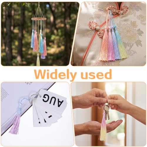 24 Pcs Mini Tassels Bookmark, 12 Colors