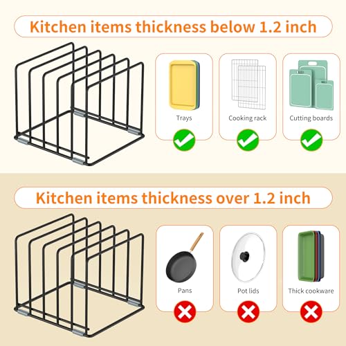 Cutting Board Organizer, Kitchen Cabinet Organizer - style: 2PC(Large)
