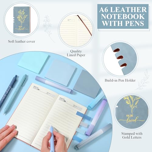 14 Pcs Inspirational Journal Kit for Women, Blue - color: Blue