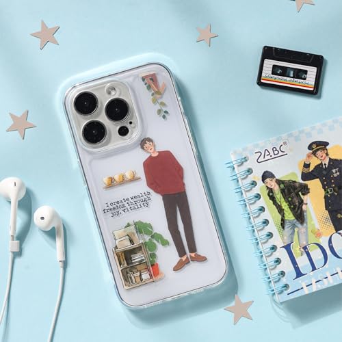 Men Character Sticker Book for Journaling, 50 Sheets PET Stickers - color: 50 Sheets Men Sticker Book