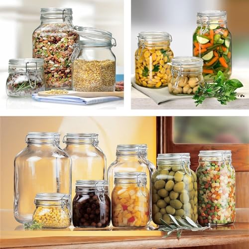 Bormioli Rocco Fido Clear Jar, 169 Oz. - color: Clear Top, size: 169 fl oz