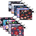 Boao 10 Pcs Small Change Coin Purse - size: 4.52 x 3.74 Inch, style: Natural Flower Print