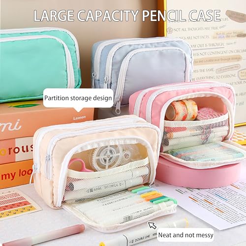 42 PCS Aesthetic School Supplies with Large Pencil Case, 12 Marker Pens with box, 5 Black Ink Gel Pens, 6 Mechanical Pencils Set, Sticky Notes, Complete Essentials Stationery Kit for Students - color: Black