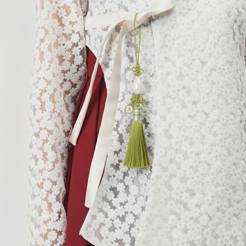 Mua Norigae Modern Hanbok Tassel Bag Charm, Keychain for Women - color: Mustard