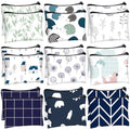 Silkfly 18 Pcs Small Canvas Coin Purse with Zipper, Change Purse for Girls