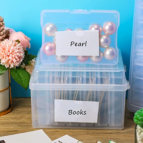 Chinco 30 Pcs Self Adhesive Clear Index Card Pockets,4.06 x 2.48 Inches - size: 4.06 x 2.48 Inches