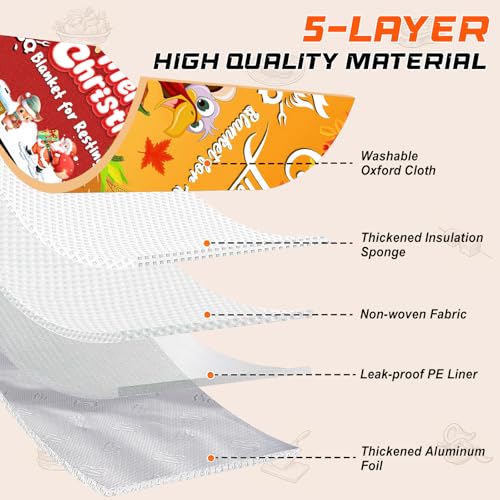 BBQ Blanket for Resting Meat - Meat Resting Bag of Washable Oxford Cloth - Insulated Brisket Resting Blanket for Turkey, Pork Shoulder & Beef - Gifts for Men, BBQ Lovers Gift (Mixed Colors, 25 in) - color: Mixed colors, size: 25 in
