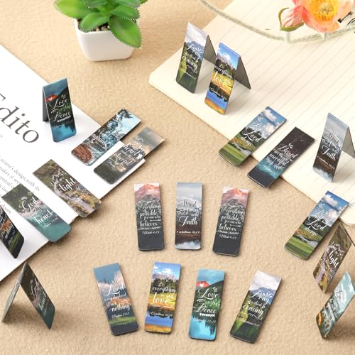 Bible Verse Magnetic Bookmarks - 30 Pcs Christian Scripture - style: Bible Verse1