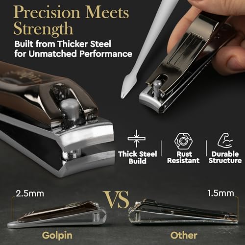 9 Pcs Manicure Set for Men & Women – Stainless Steel - color: Black