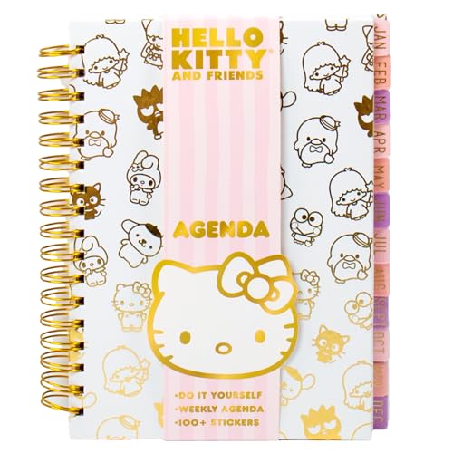 Horizon Group USA Journal Set, Cute School Supplies, Stationary Kit for Girls, Diary and Accessories, Hello Kitty Pink Gold Foil Journal - color: Hello Kitty Pink Foil Journal