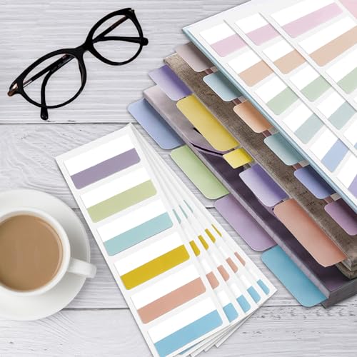 Potanro Sticky Tabs 360pcs Color Tabs for Notebooks 1.8 Inch Book Tabs Writable Annotation Tabs Repositionable Page Tabs Flags Page Markers Labels for Notebooks, Filing, Classification (Large) - size: Large