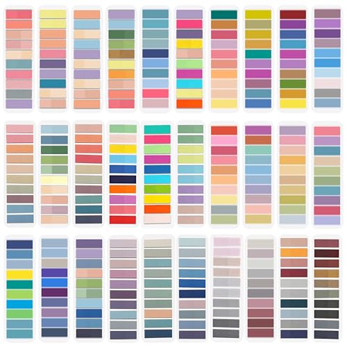 ELII 6000 PCS Sticky Tabs Page Markers,Morandi Sticky Note Tabs Colored - size: 6000pcs