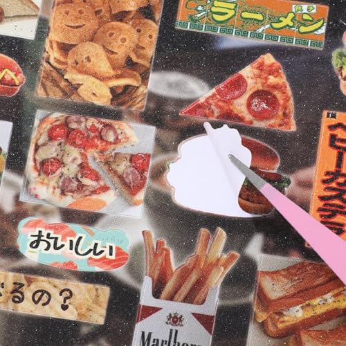 TIAMECH Food Fun Restaurant Japanese Stickers Book - color: Food Fun Restaurant