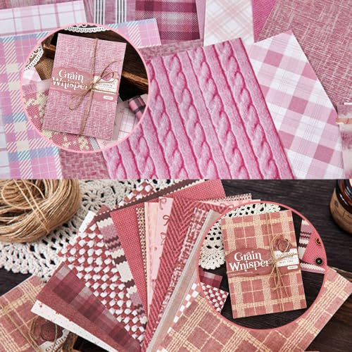 120 Sheets Complete Vintage Scrapbook Paper Collection, 6 Color Themes Fabric Texture Aesthetic Journal Paper, 5.51" x 3.93" Junk Journal Supplies for Scrapbooking, DIY Crafts, Cottagecore Boho Decor - color: Multicolor 18