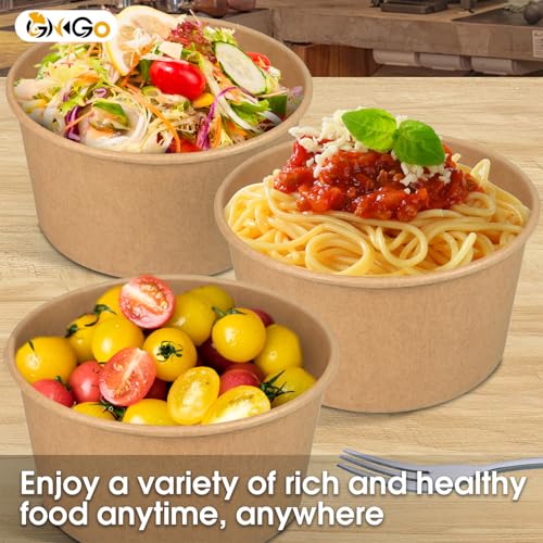 Ginkgo 90 Count 30 oz Extra Large Disposable Paper Bowls