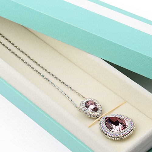 Oirlv Necklace/Bracelet Gift Box,Long Chain Jewelry Display Case(Blue) - size: Bracelet/Necklace/Long chain Box