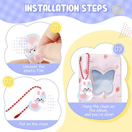 3 Inch Kpop Photocard Binder, Pink Butterfly, Polyvinyl Chloride, 20 Pockets, 4.33 x 3.15 x 1.18 Inches - color: Pink Butterfly