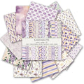 Scrapbook Paper & Scrapbooking Supplies, Lavender 6x6 Double-Sided Patterned Cardstock Pad, Elegant Craft Sheets for Junk Journaling, Card Making & Scrap Book, 24 Sheets - color: Lavender
