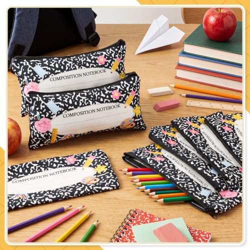 AmazingSpark 24 Pcs Back to School Gifts Cute Pencil Case Pouch, Notebook - style: Notebook