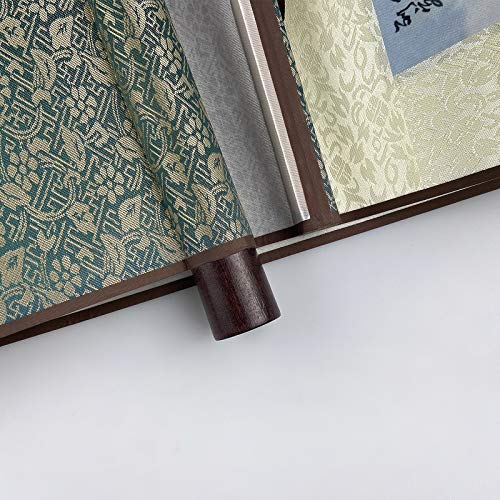 AtfArt Silk Scroll Painting, Asian Wall Art, Autumn, 36.2x12in - color: A6