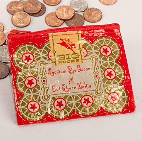 Blue Q Coin Purse - Cute Coin Pouch for Men & Women, Small Pouch Organizer - color: Boss Lady