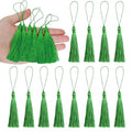 BEL AVENIR 46pcs 5" Silky Floss Carft Tassel Keychain Tassel-Bright Green - color: Bright Green, size: 46pcs