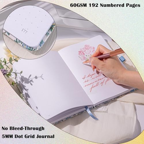 TIEFOSSI Dotted Journal for Women, A5 Dotted Grid Notebook for Writing - color: Blue, size: Dotted
