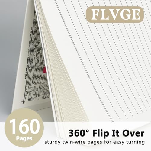 Trendy Positive Affirming Notebook Journal, Do It for The Plot Spiral Notebook, Retro Newspaper Aesthetic Hardcover Notebook Spiral Bound Writing Journals for Schools Classrooms 5.5x8.3 - color: 05-Do It for The Plot(White)
