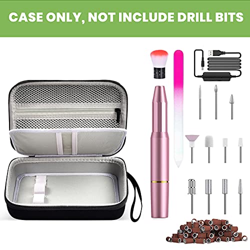 ALKOO 40-Slot Nail Drill Organizer Case with Nail Drill Bit Holder - color: Black
