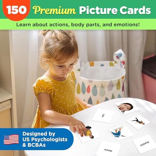 ThinkPsych Real People Picture Cards - 150 Body Parts, Emotions, and Verbs - style: People - Actions, Body, & Feelings (Real Photos)