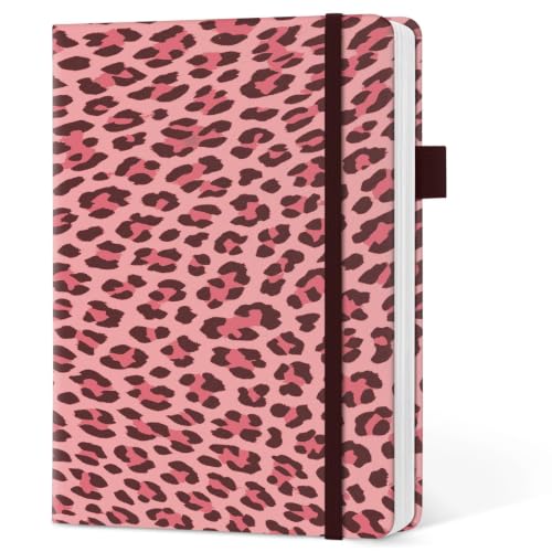 Taja Aesthetic Lined Journal for Women, Pretty Notebooks for Work & Study - color: C-Blush Hunter