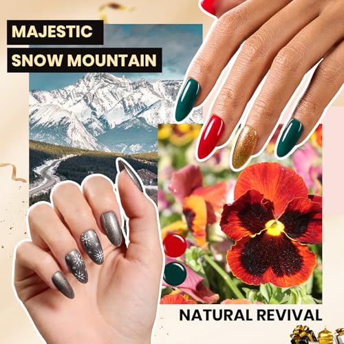 Beetles Gel Nail Polish Kit with U V Light -54 Pcs 32 Colors Gel Nail Kit - color: C-Mystic Wonderland