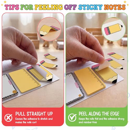 BEAWART Teacher Sticky Notes Set, Composition Classroom Appreciation Gift - color: Composition Teacher Sticky Note