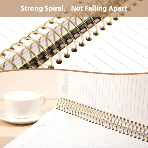 Yoment Hardcover Spiral Notebook 8.5" x 11" 5 Subject Notebook with Tabs - color: Green