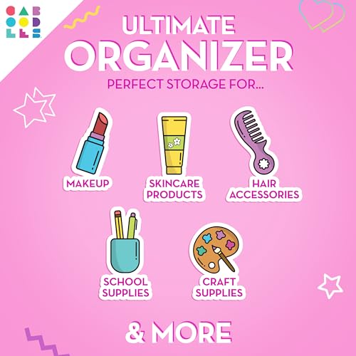 Caboodles On-the-go girl cosmetic organizer, Bubblegum Marble - color: Bubblegum Marble
