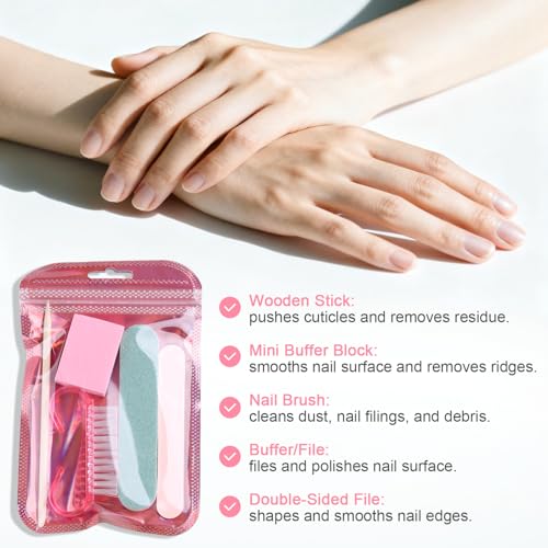 5PCS Disposable Manicure Kit, Single Use Mini Nail Care Tools - color: #1