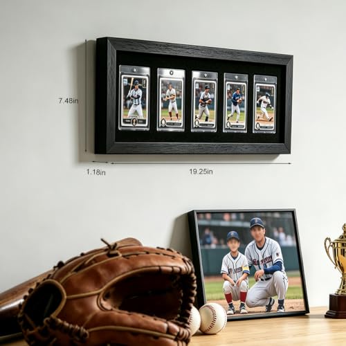 Sports Anime Game Card wall Trading Display Case Holds 5Card - 5P - size: 5-Card-5Pack-Trade
