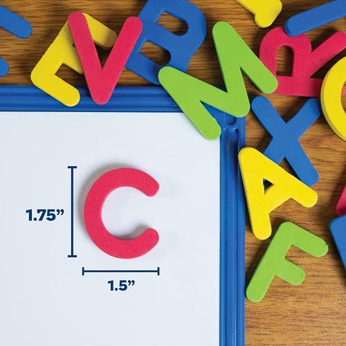 LEARNING ADVANTAGE Large Magnetic Letters, Set of 52, Uppercase Alphabet