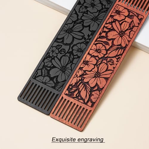 Flower Bookmark Wood Bookmarks for Women Book Lovers,Bookish Gifts for Women (Hollow Flower) - style: Hollow Flower
