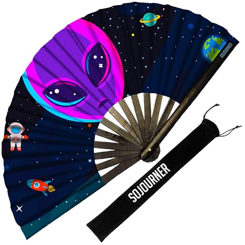 SoJourner Folding Rave Fan, Alien - color: Alien