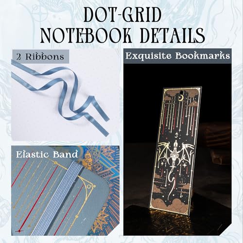TIEFOSSI A5 Dotted Journal for Women & Men, 160 GSM Thick Paper - color: Light Blue, size: Dotted