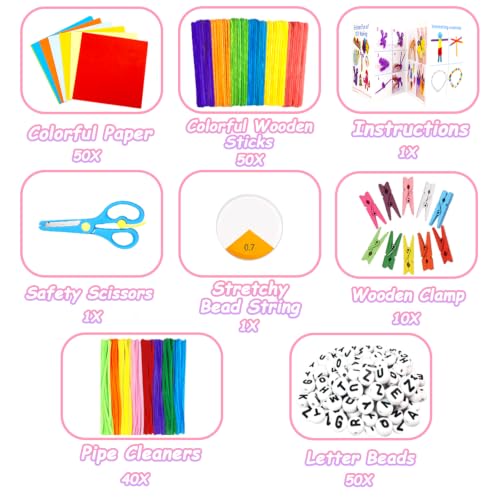 VLUSSO DIY Arts and Crafts Supplies Kit Materials Set for Kids and Toddlers - size: 2000pcs-2