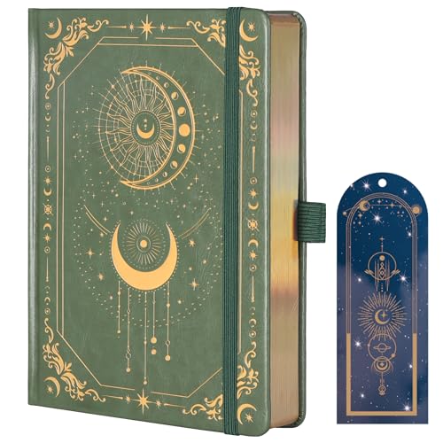 TIEFOSSI Dot Journal Notebook for Women Men, 160GSM Notebook - color: Green, size: Dot