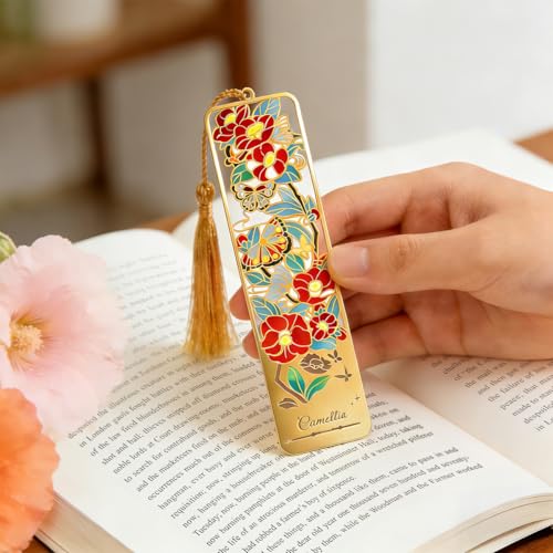 Kinsound Flower Book Marks with Tassel for Reading Women, Pretty Cute Hollow Butterfly Book Markers for Women, Kids,Teachers, Students, Reading Accessories Gifts for Book Lovers（3PCS-Style B） - style: Flower B