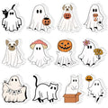 Yinder 24 Pads Halloween Ghost Boo Sticky Notes Kawaii Memo Office School - color: Multicolor, size: Ghost Animal