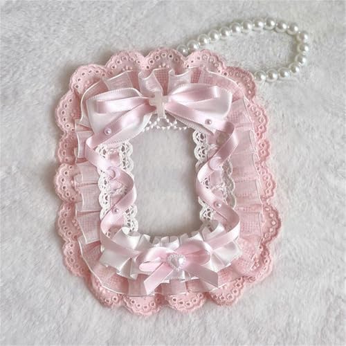 Photo Case Bows Design Photo Card Case Lace Storage Bag Bus Card Case Bows Protector Lace Photo Cover, D - color: D