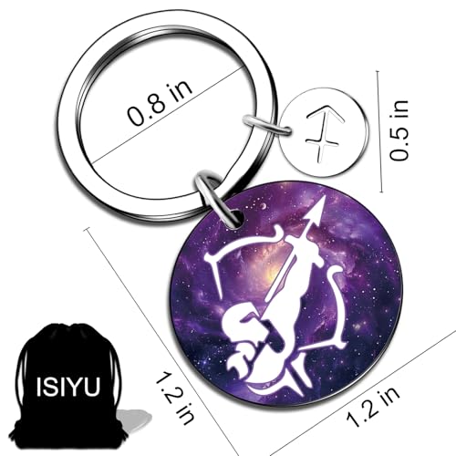 isiyu 12 Constellation Keychain Zodiac Astrology/Birthday For Women Men Adults Boys Girls Horoscope Lovers Gifts For Women - color: Color 7